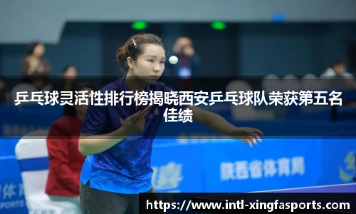 乒乓球灵活性排行榜揭晓西安乒乓球队荣获第五名佳绩